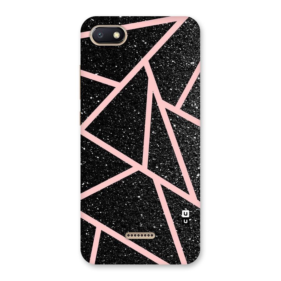 Concrete Black Pink Stripes Back Case for Redmi 6A