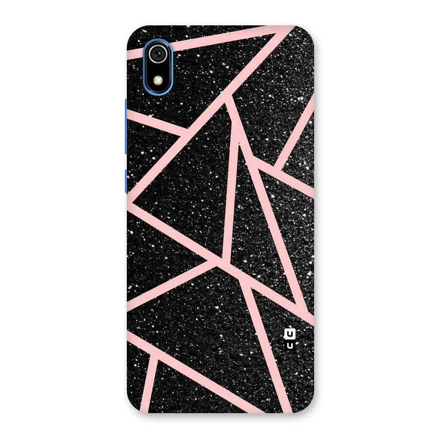 Concrete Black Pink Stripes Back Case for Redmi 7A