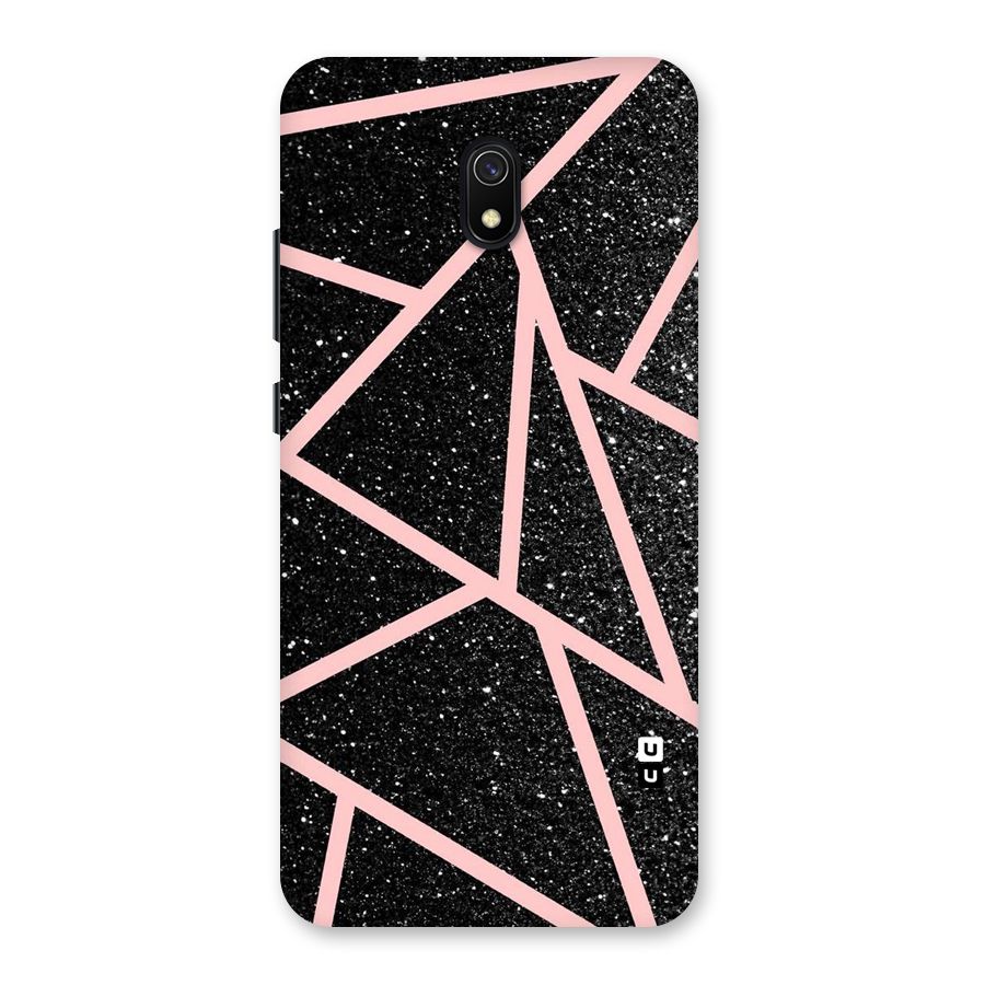 Concrete Black Pink Stripes Back Case for Redmi 8A