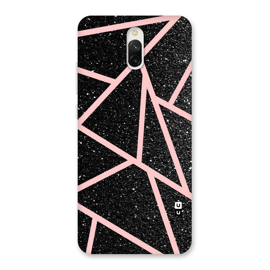 Concrete Black Pink Stripes Back Case for Redmi 8A Dual