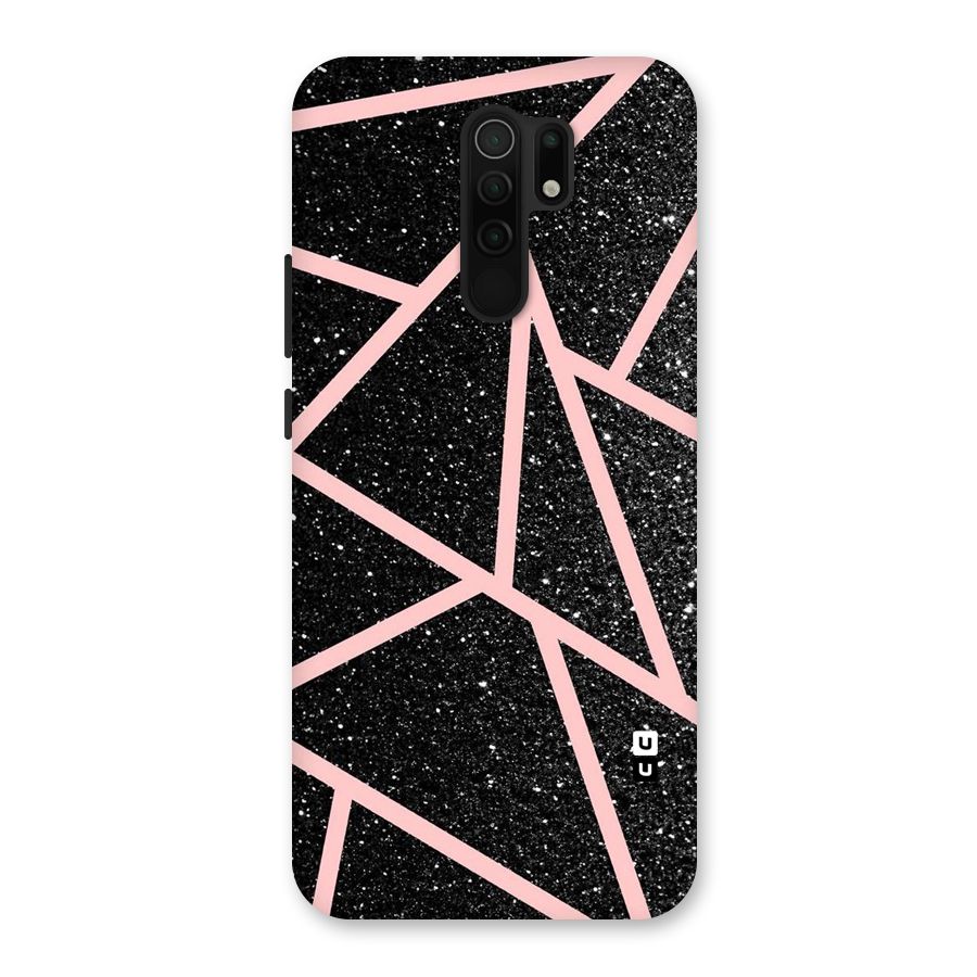 Concrete Black Pink Stripes Back Case for Redmi 9 Prime