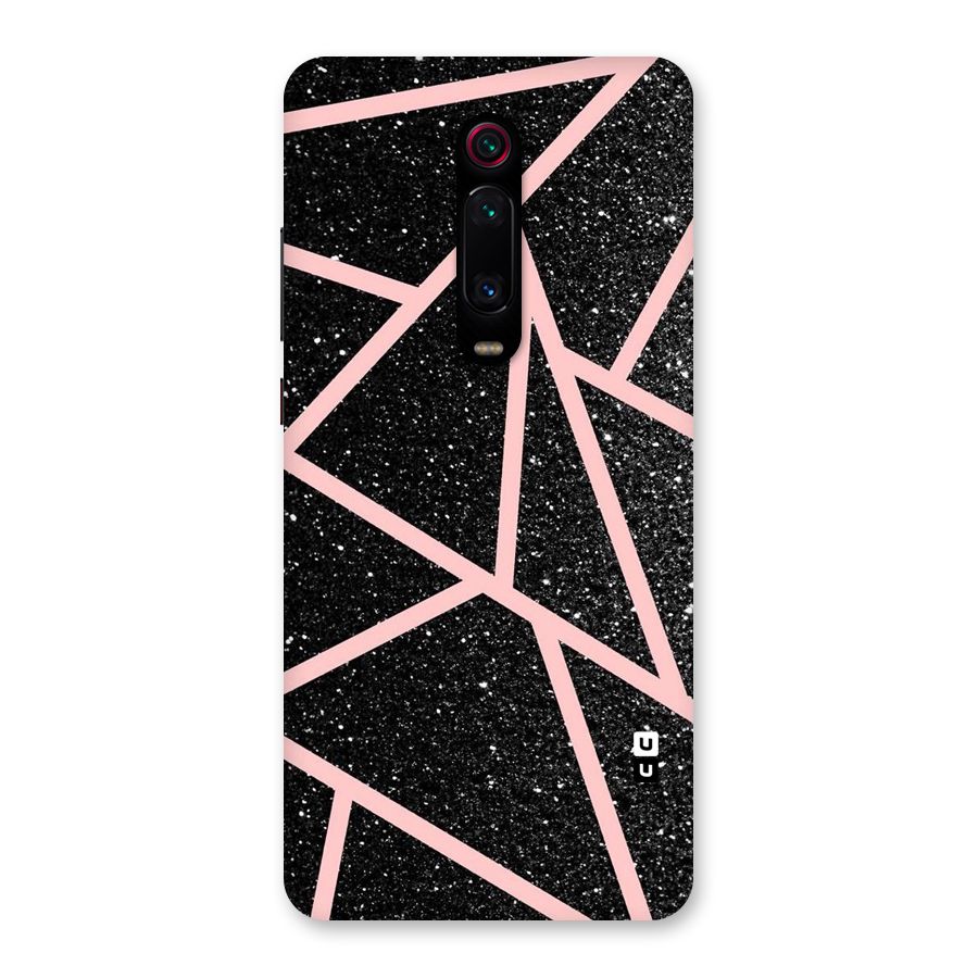 Concrete Black Pink Stripes Back Case for Redmi K20 Pro