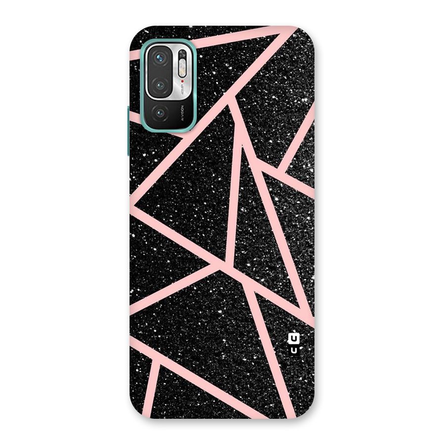 Concrete Black Pink Stripes Back Case for Redmi Note 10T 5G