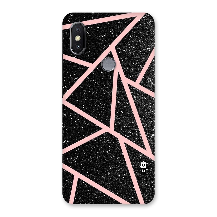 Concrete Black Pink Stripes Back Case for Redmi Y2