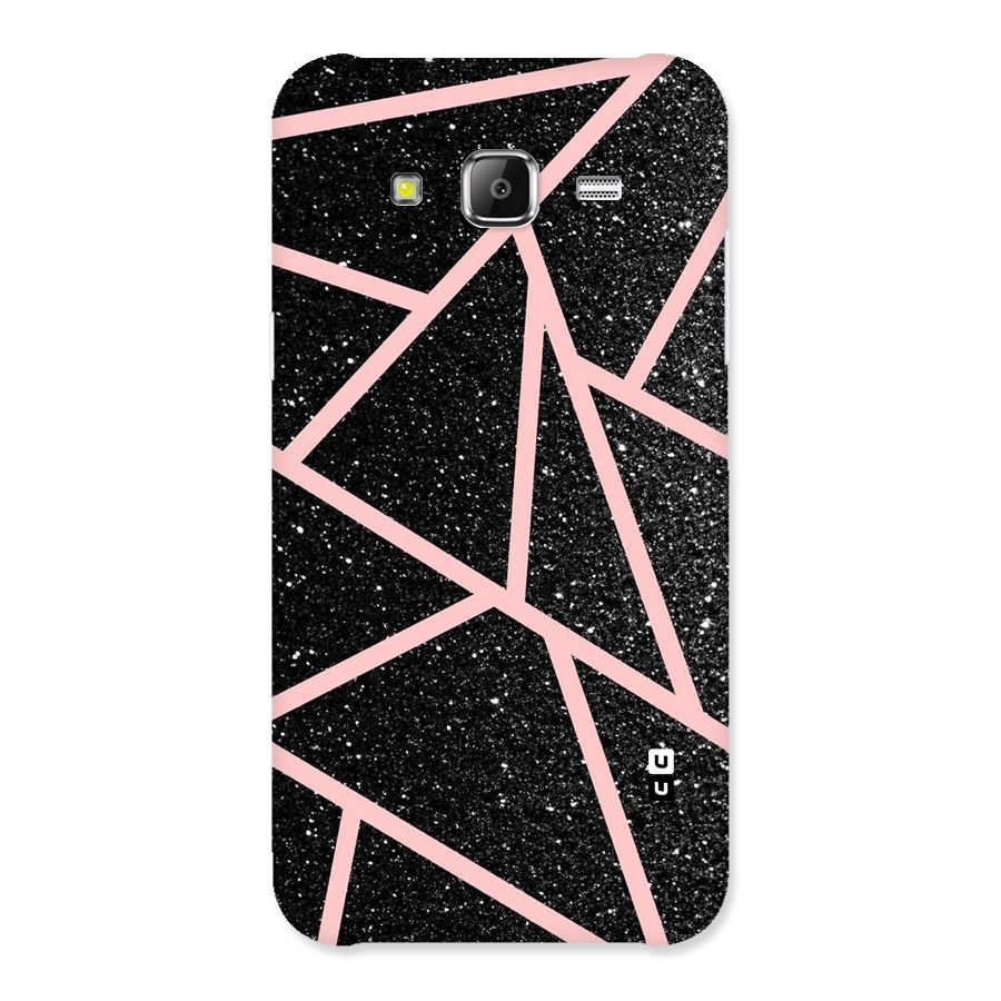 Concrete Black Pink Stripes Back Case for Samsung Galaxy J2 Prime