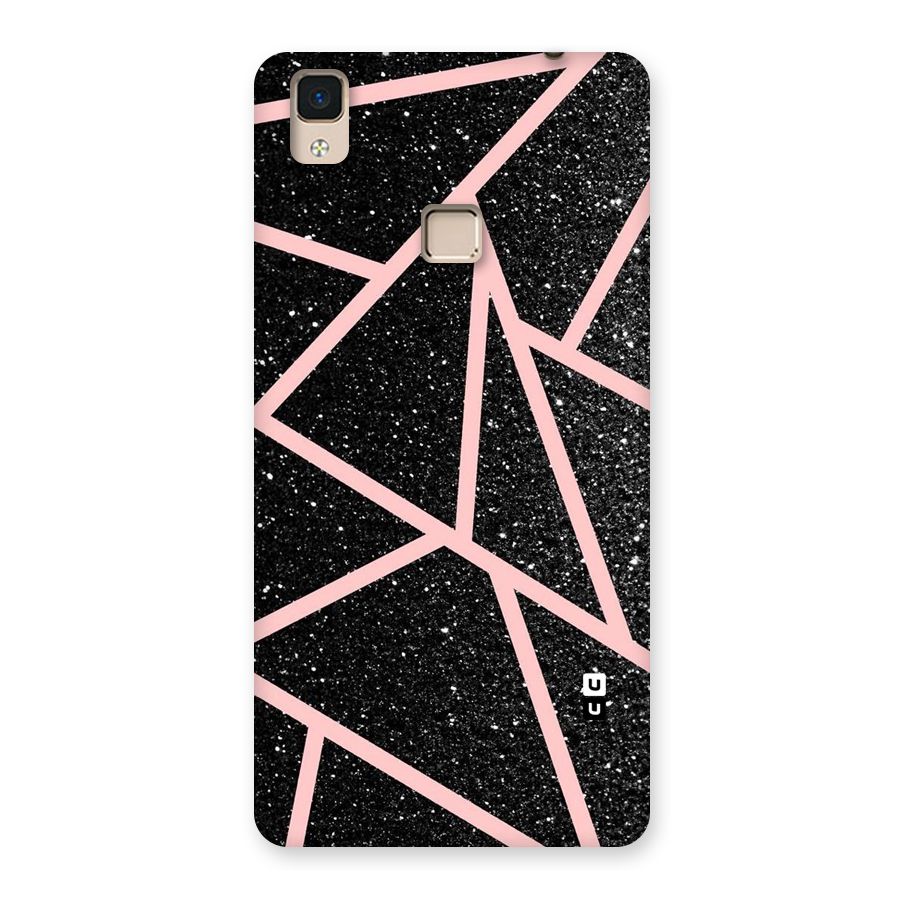 Concrete Black Pink Stripes Back Case for V3 Max