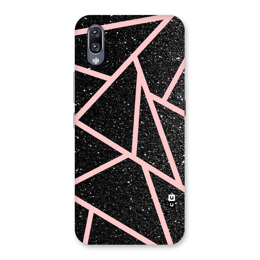 Concrete Black Pink Stripes Back Case for Vivo NEX