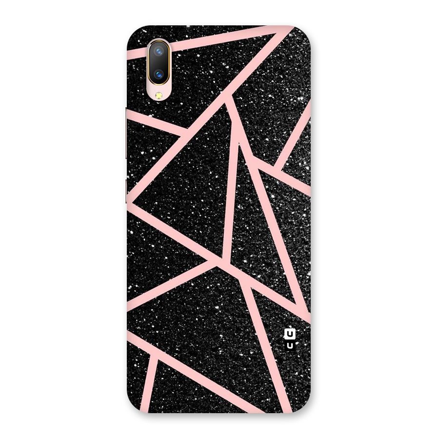 Concrete Black Pink Stripes Back Case for Vivo V11 Pro