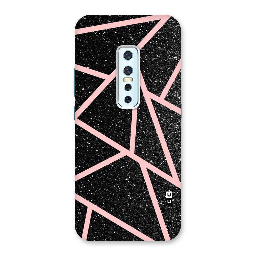 Concrete Black Pink Stripes Back Case for Vivo V17 Pro