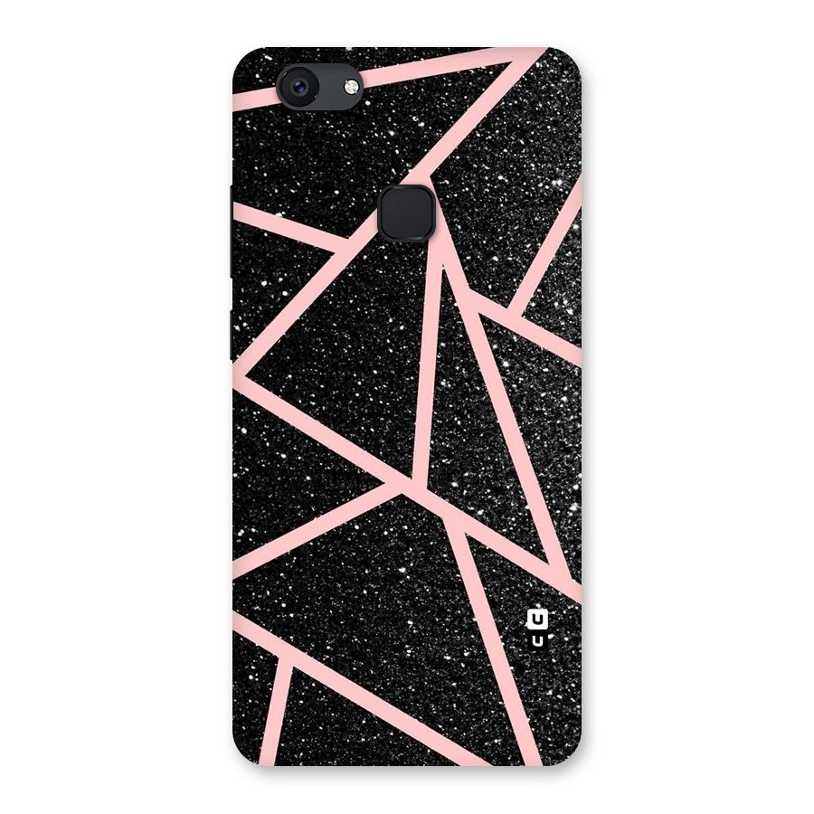 Concrete Black Pink Stripes Back Case for Vivo V7 Plus
