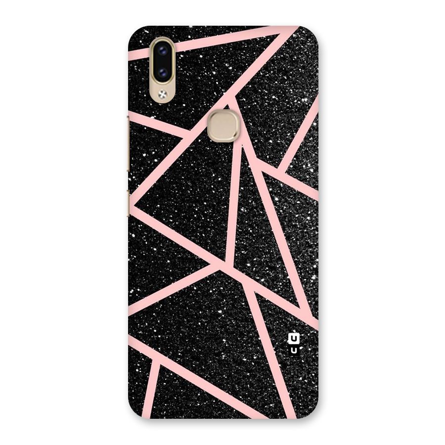 Concrete Black Pink Stripes Back Case for Vivo V9 Youth