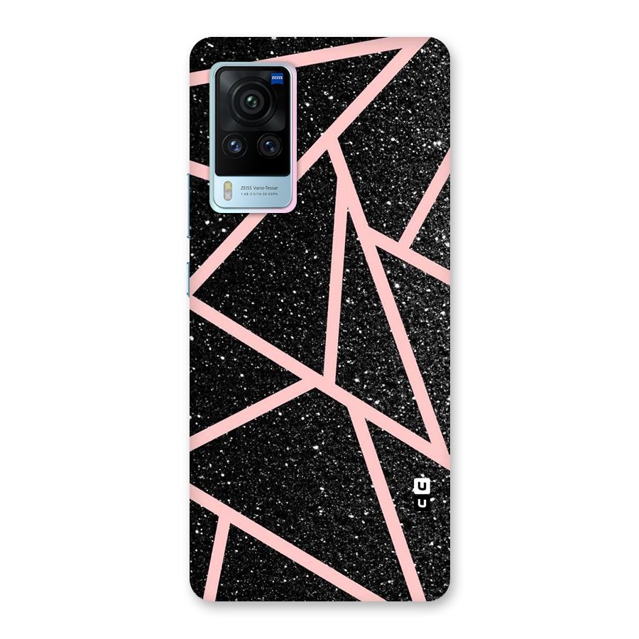 Concrete Black Pink Stripes Back Case for Vivo X60 Pro