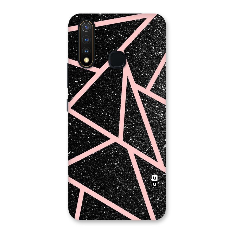 Concrete Black Pink Stripes Back Case for Vivo Y19