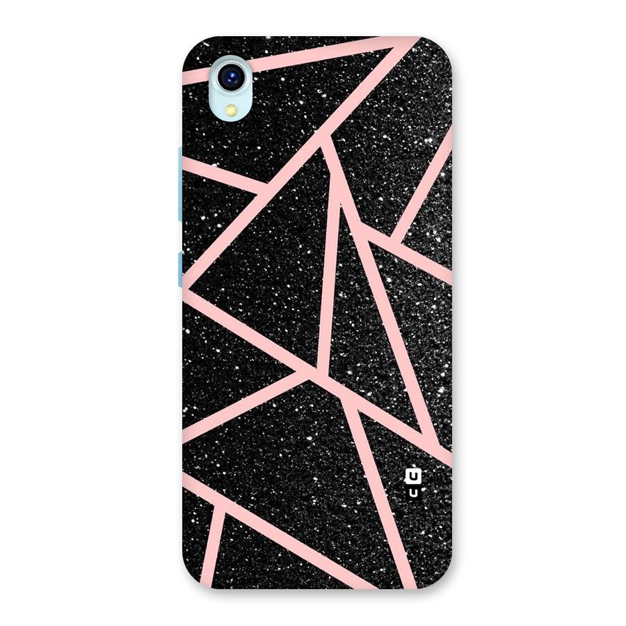Concrete Black Pink Stripes Back Case for Vivo Y1s