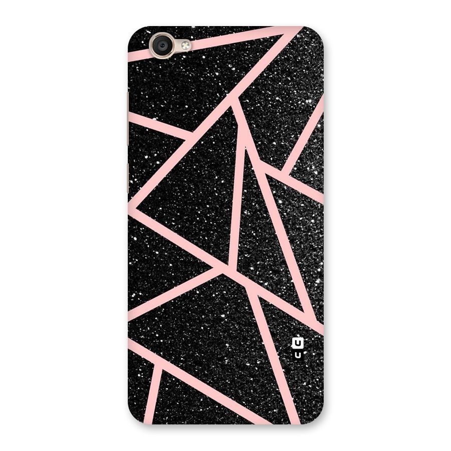 Concrete Black Pink Stripes Back Case for Vivo Y55s