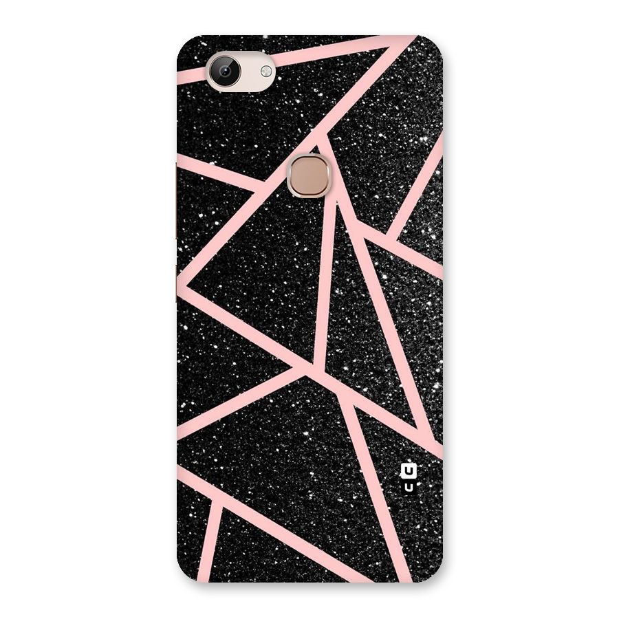 Concrete Black Pink Stripes Back Case for Vivo Y83