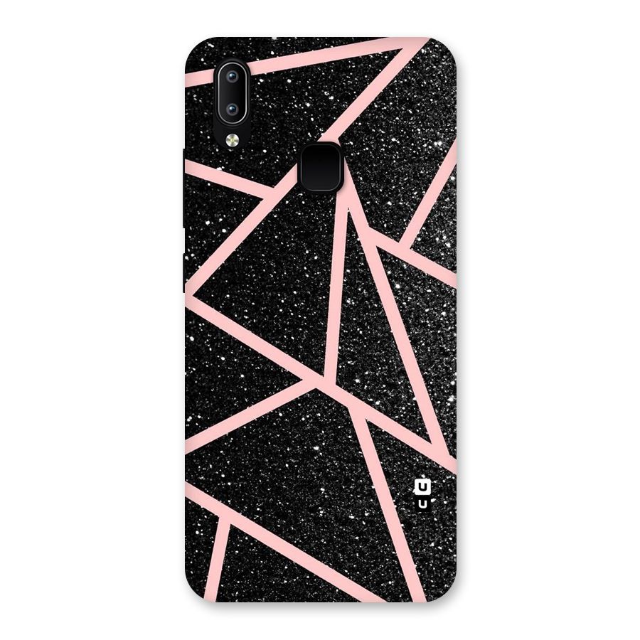 Concrete Black Pink Stripes Back Case for Vivo Y93