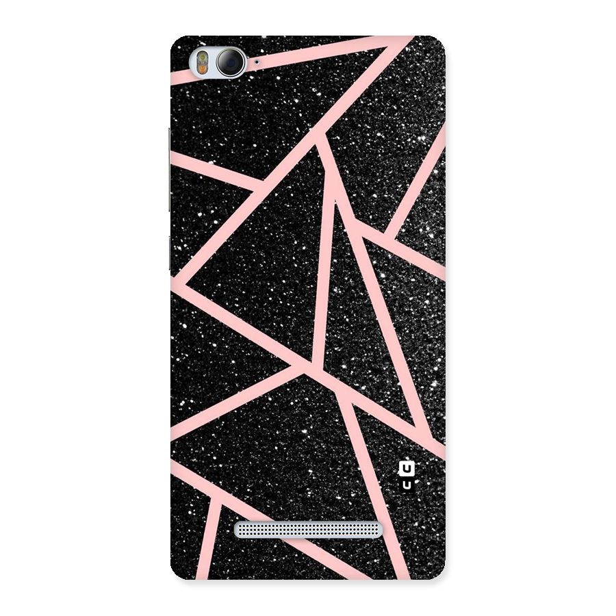 Concrete Black Pink Stripes Back Case for Xiaomi Mi4i