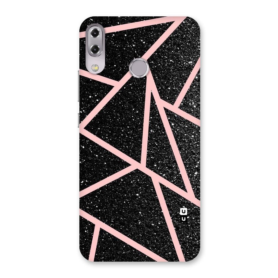 Concrete Black Pink Stripes Back Case for Zenfone 5Z