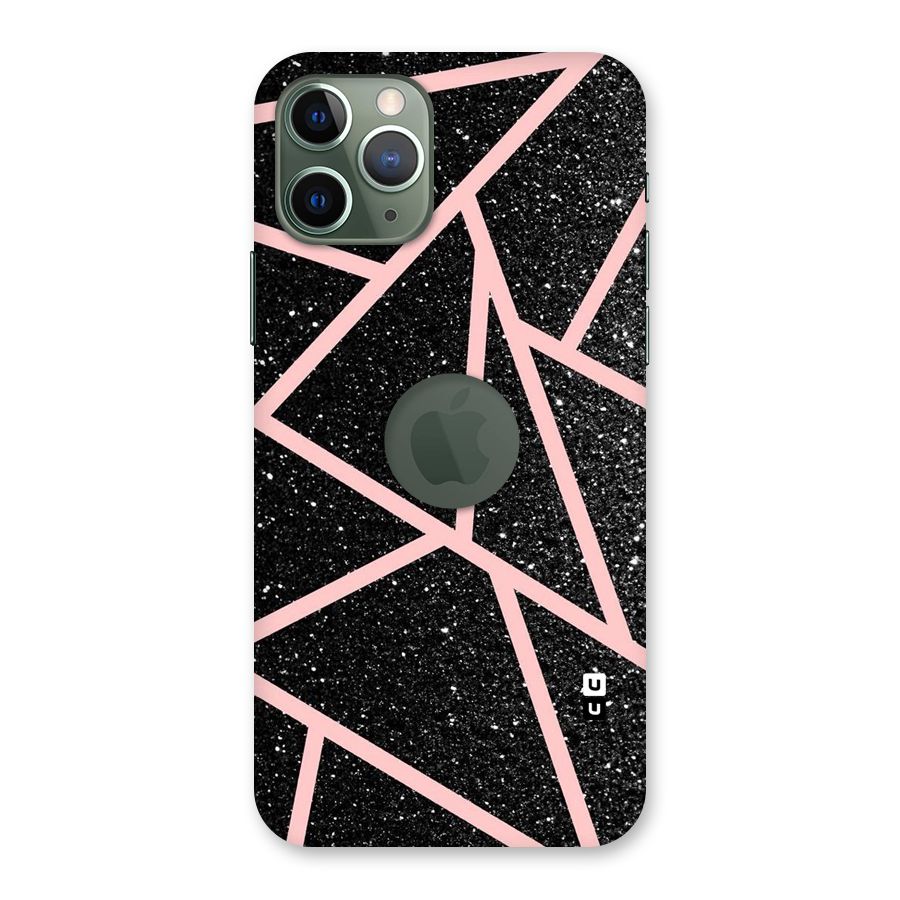 Concrete Black Pink Stripes Back Case for iPhone 11 Pro Logo  Cut