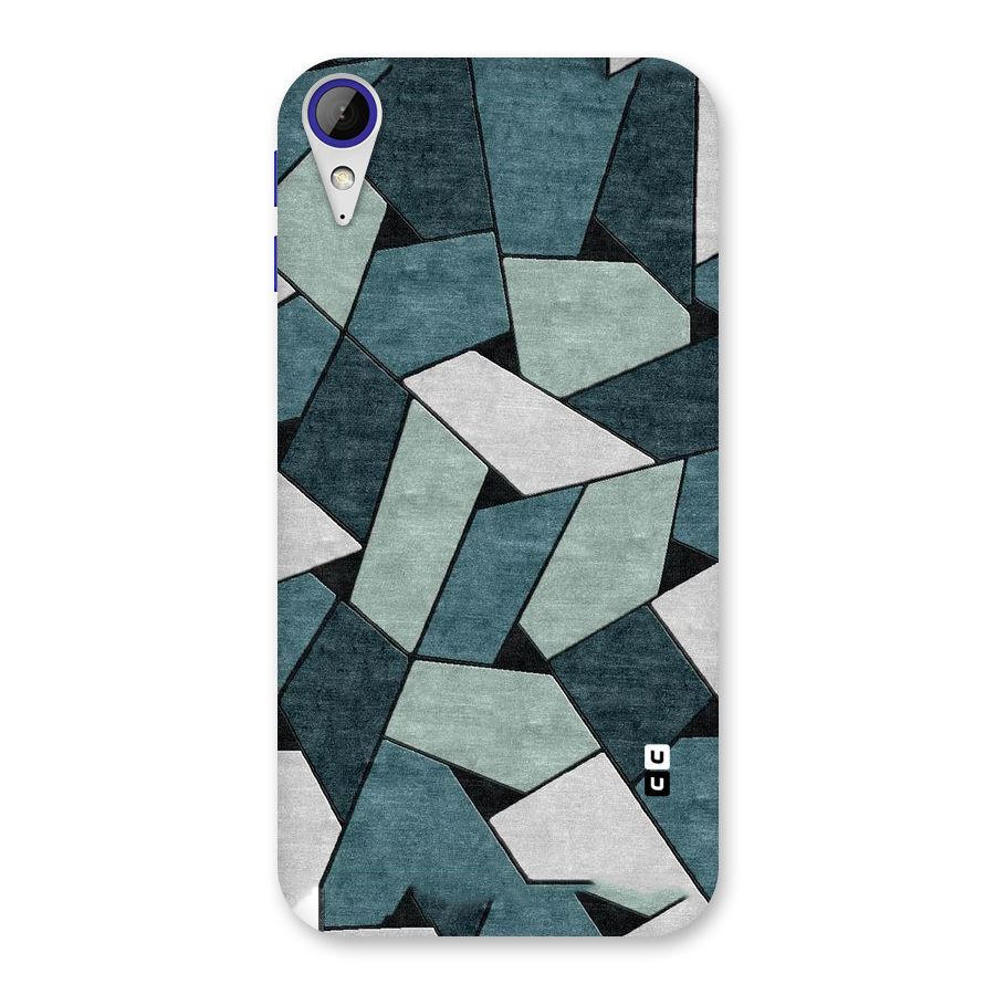 Concrete Green Abstract Back Case for Desire 830