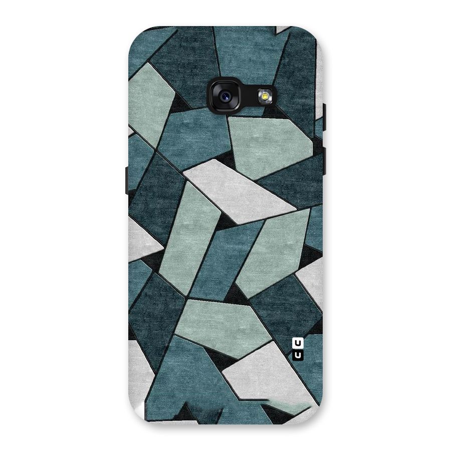 Concrete Green Abstract Back Case for Galaxy A3 (2017)