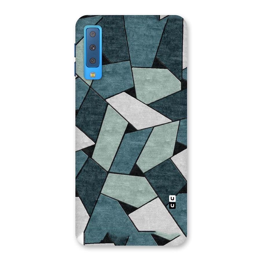 Concrete Green Abstract Back Case for Galaxy A7 (2018)