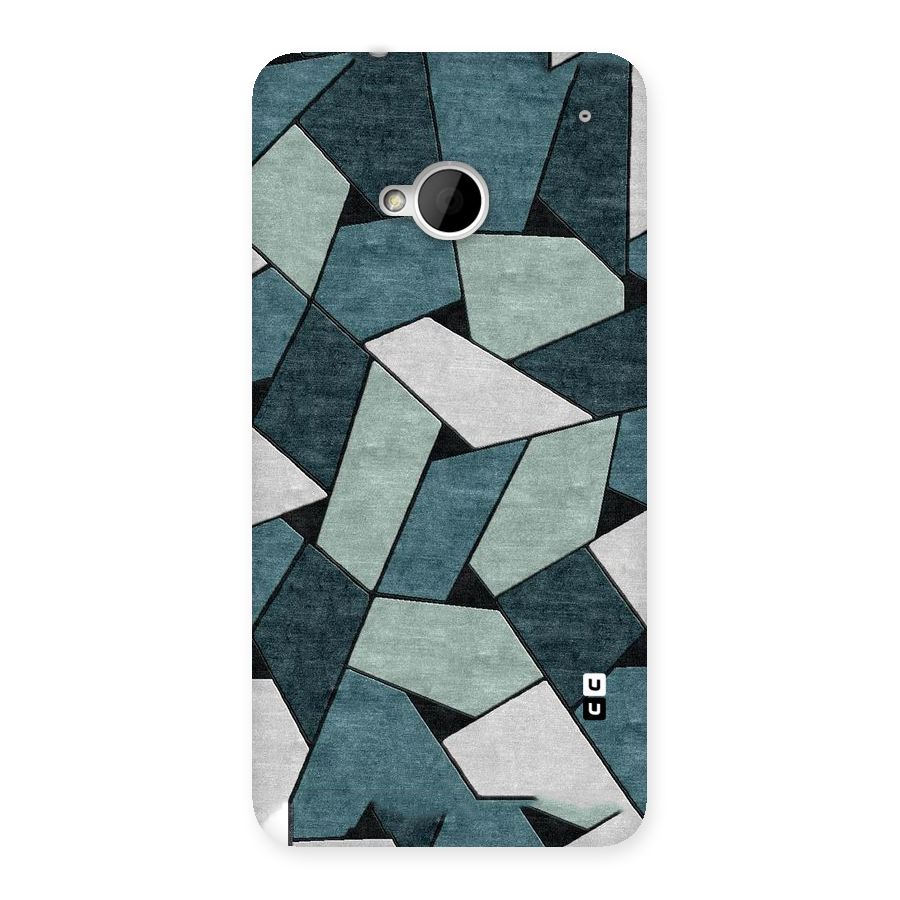 Concrete Green Abstract Back Case for HTC One M7