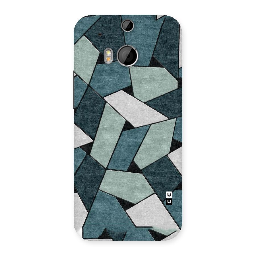 Concrete Green Abstract Back Case for HTC One M8