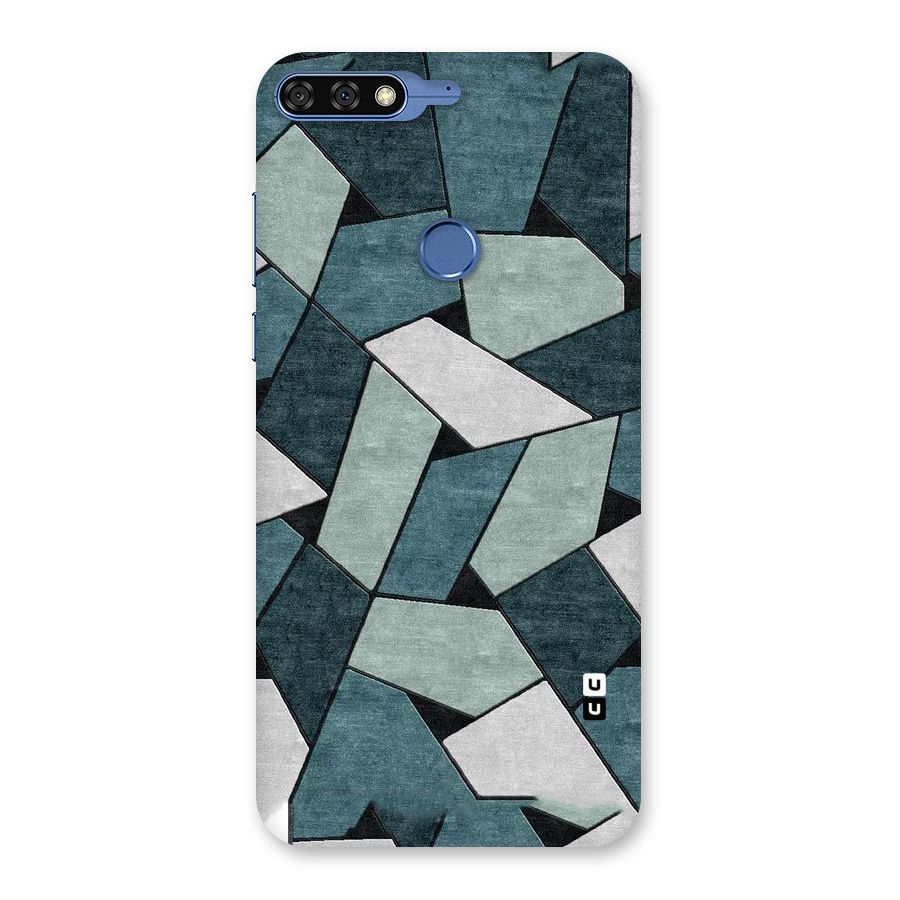 Concrete Green Abstract Back Case for Honor 7C