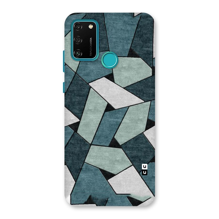 Concrete Green Abstract Back Case for Honor 9A