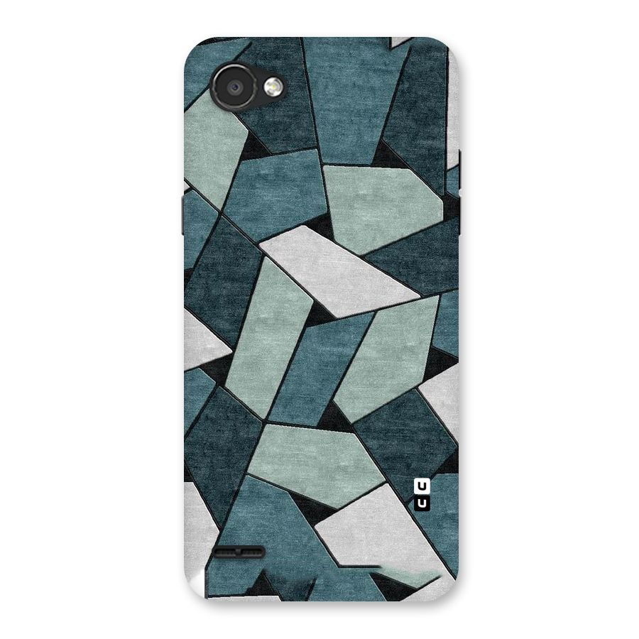 Concrete Green Abstract Back Case for LG Q6