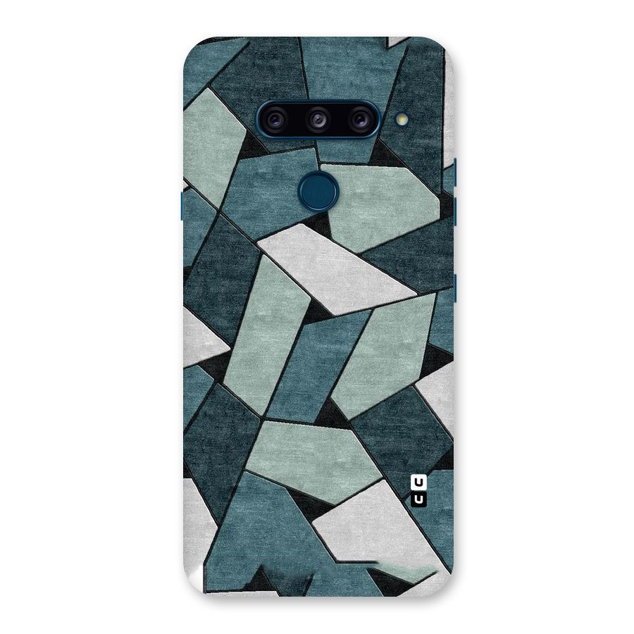Concrete Green Abstract Back Case for LG  V40 ThinQ