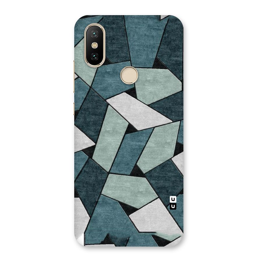 Concrete Green Abstract Back Case for Mi A2