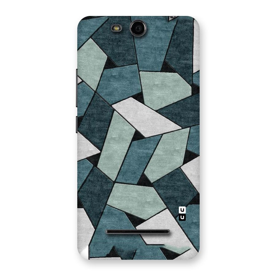 Concrete Green Abstract Back Case for Micromax Canvas Juice 3 Q392