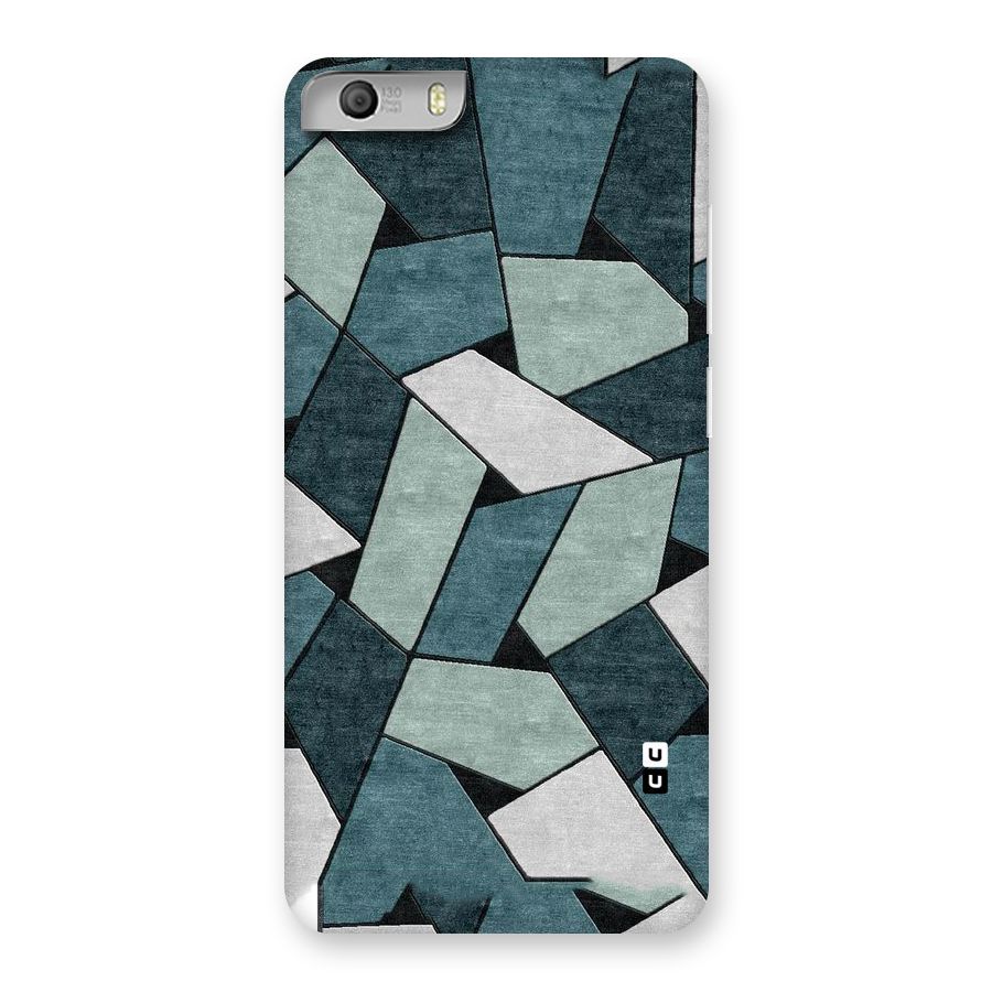 Concrete Green Abstract Back Case for Micromax Canvas Knight 2