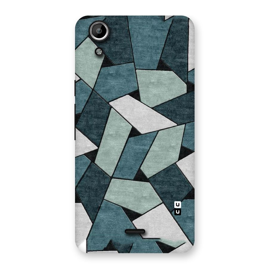 Concrete Green Abstract Back Case for Micromax Canvas Selfie Lens Q345