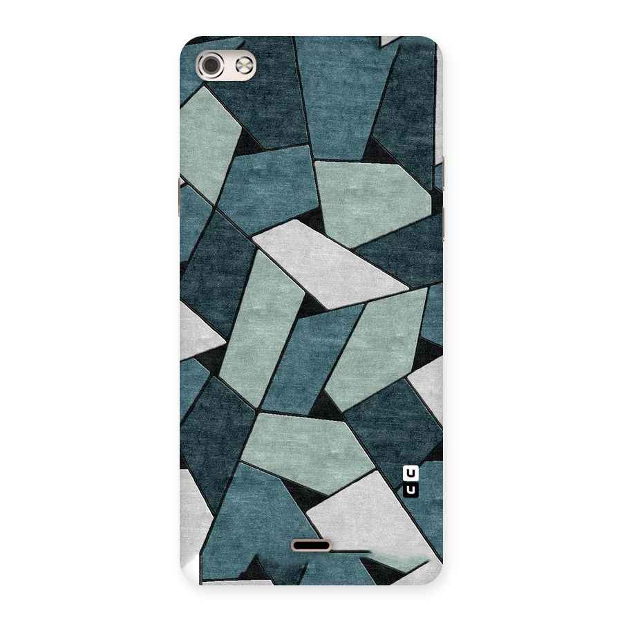 Concrete Green Abstract Back Case for Micromax Canvas Silver 5