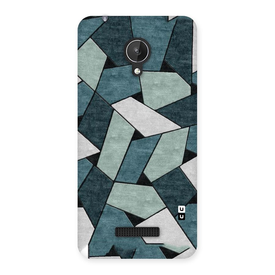 Concrete Green Abstract Back Case for Micromax Canvas Spark Q380