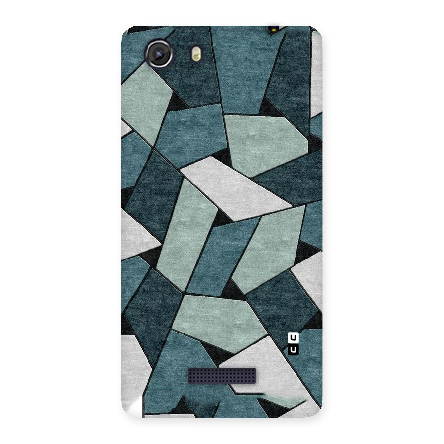 Concrete Green Abstract Back Case for Micromax Unite 3