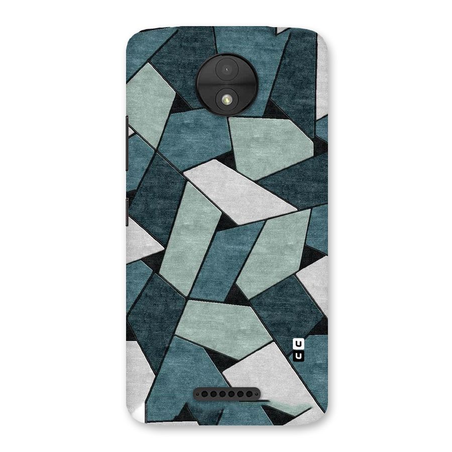 Concrete Green Abstract Back Case for Moto C