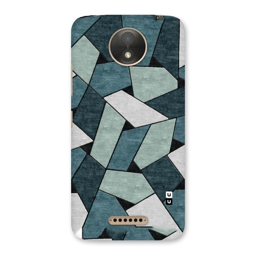 Concrete Green Abstract Back Case for Moto C Plus