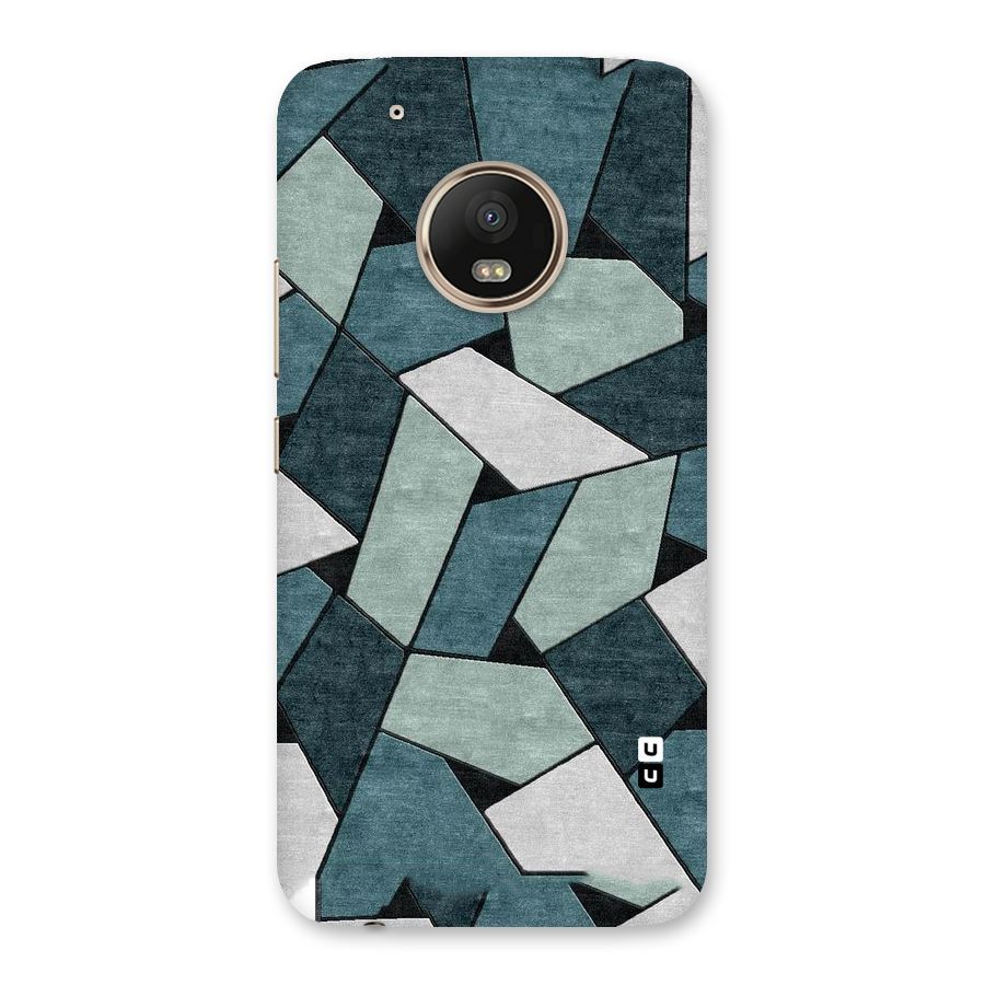 Concrete Green Abstract Back Case for Moto G5 Plus