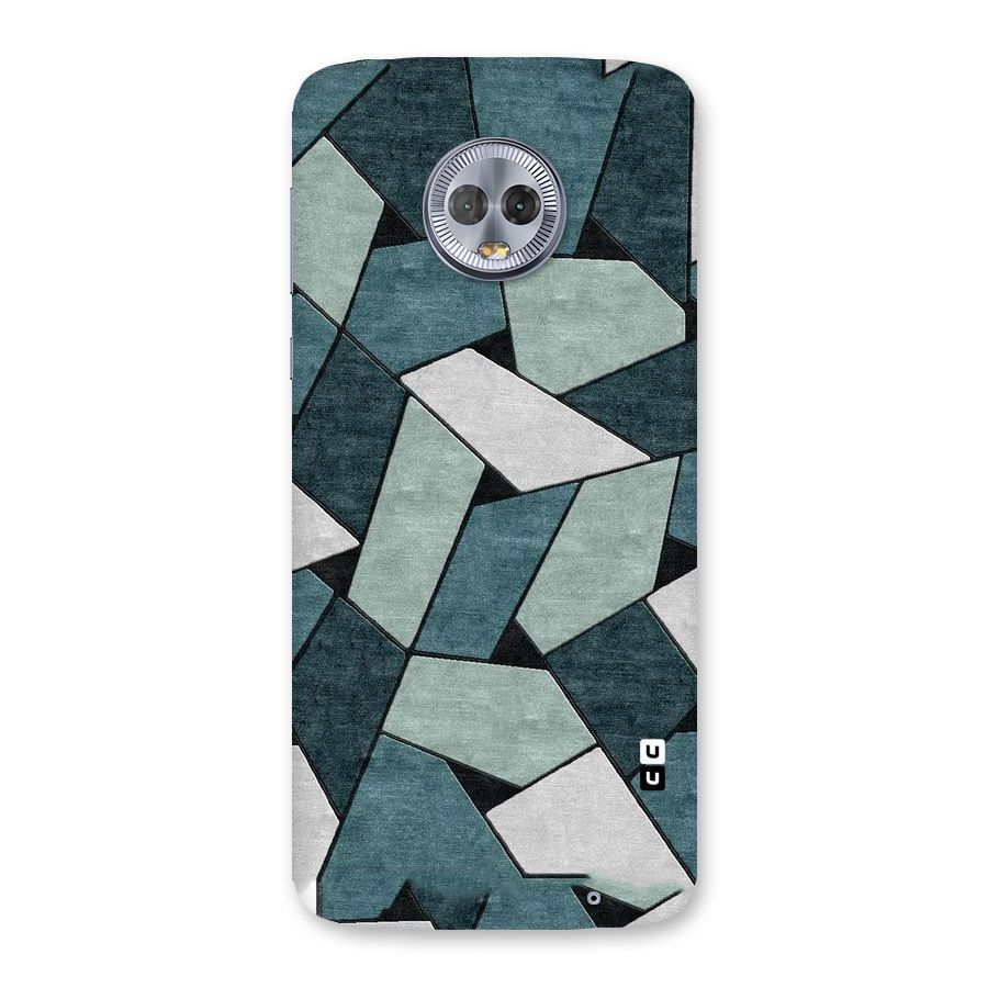 Concrete Green Abstract Back Case for Moto G6 Plus
