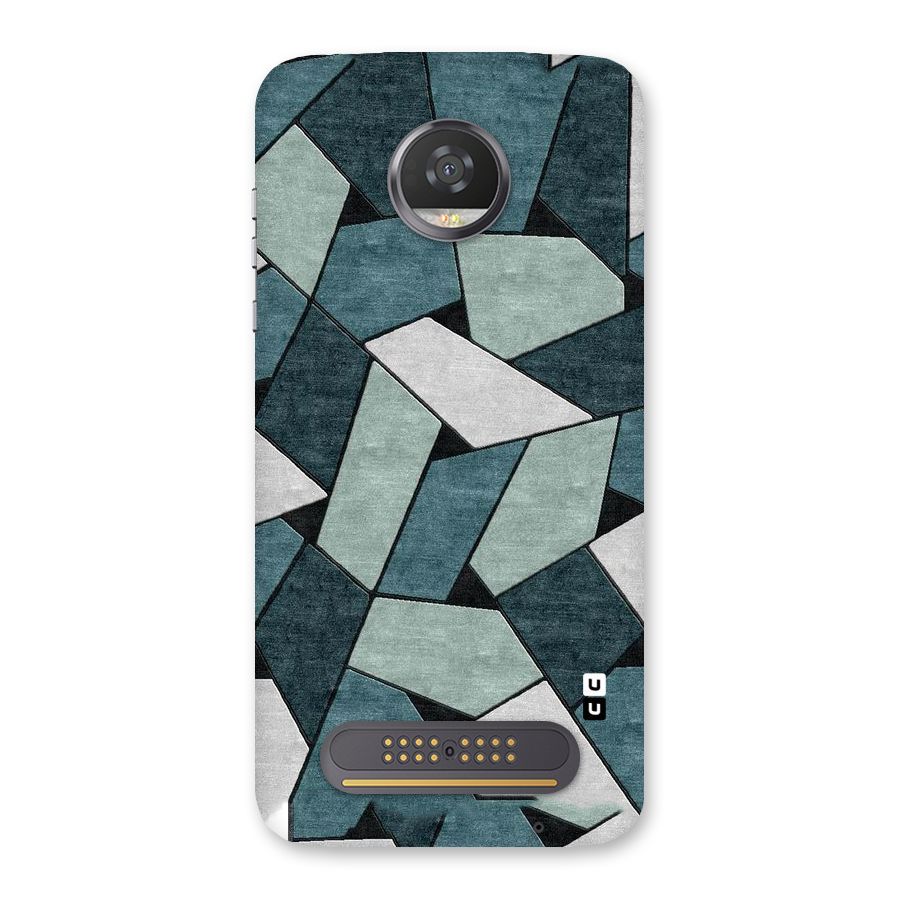 Concrete Green Abstract Back Case for Moto Z2 Play