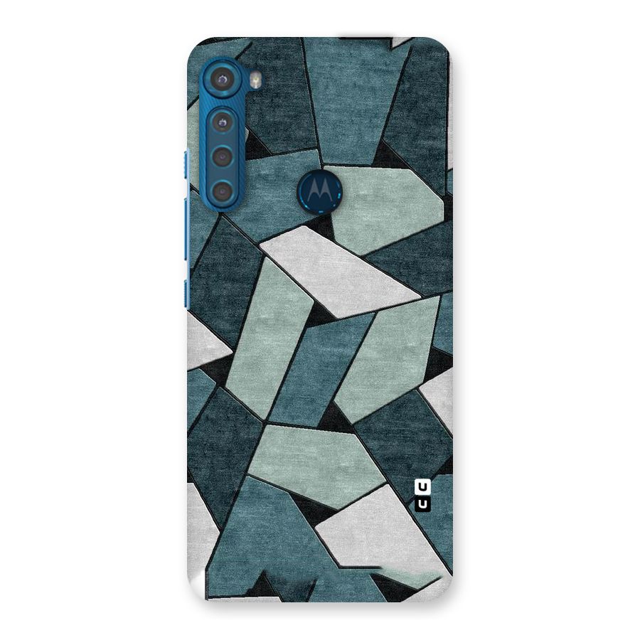 Concrete Green Abstract Back Case for Motorola One Fusion Plus