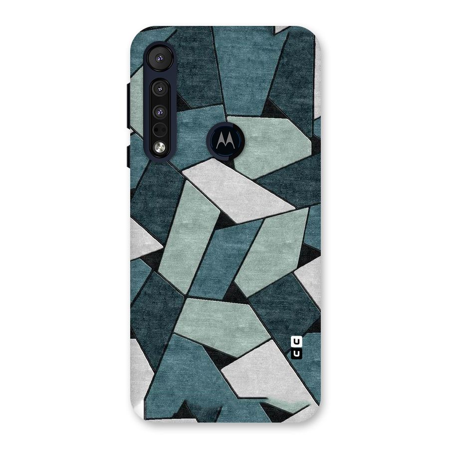 Concrete Green Abstract Back Case for Motorola One Macro