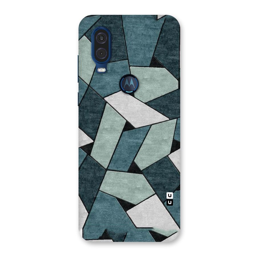 Concrete Green Abstract Back Case for Motorola One Vision