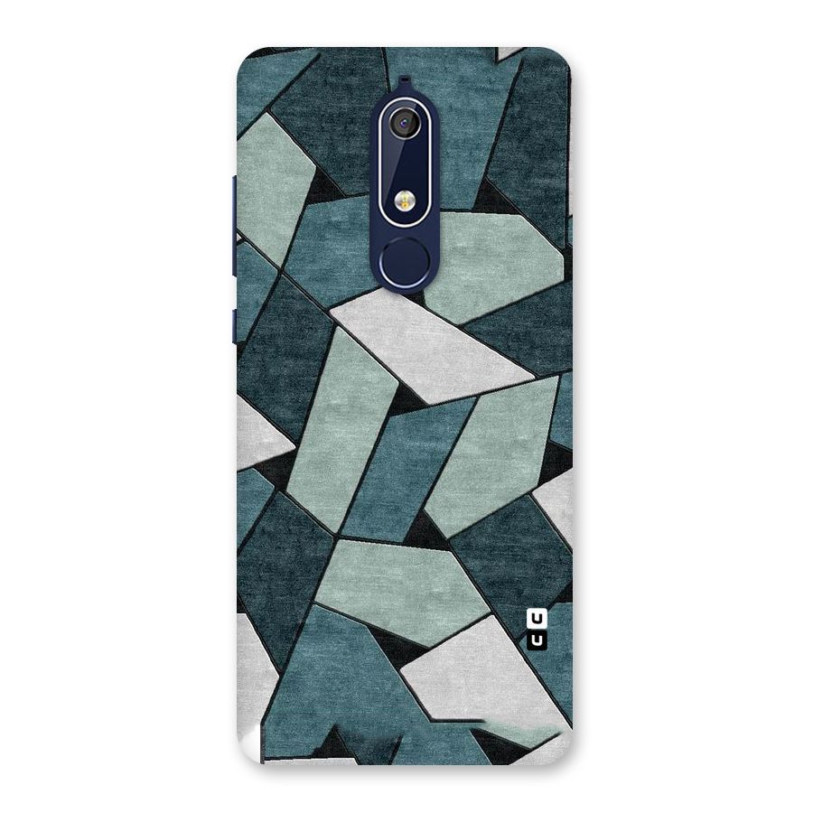 Concrete Green Abstract Back Case for Nokia 5.1