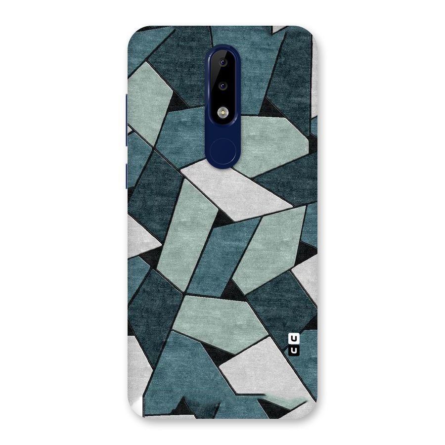 Concrete Green Abstract Back Case for Nokia 5.1 Plus